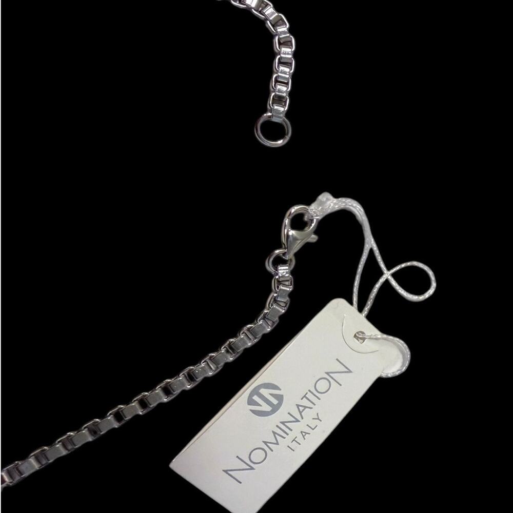 Nomination Italy 18.5” Necklace Stainless Steel Box Chain NWT $92 Layering - Picture 6 of 6